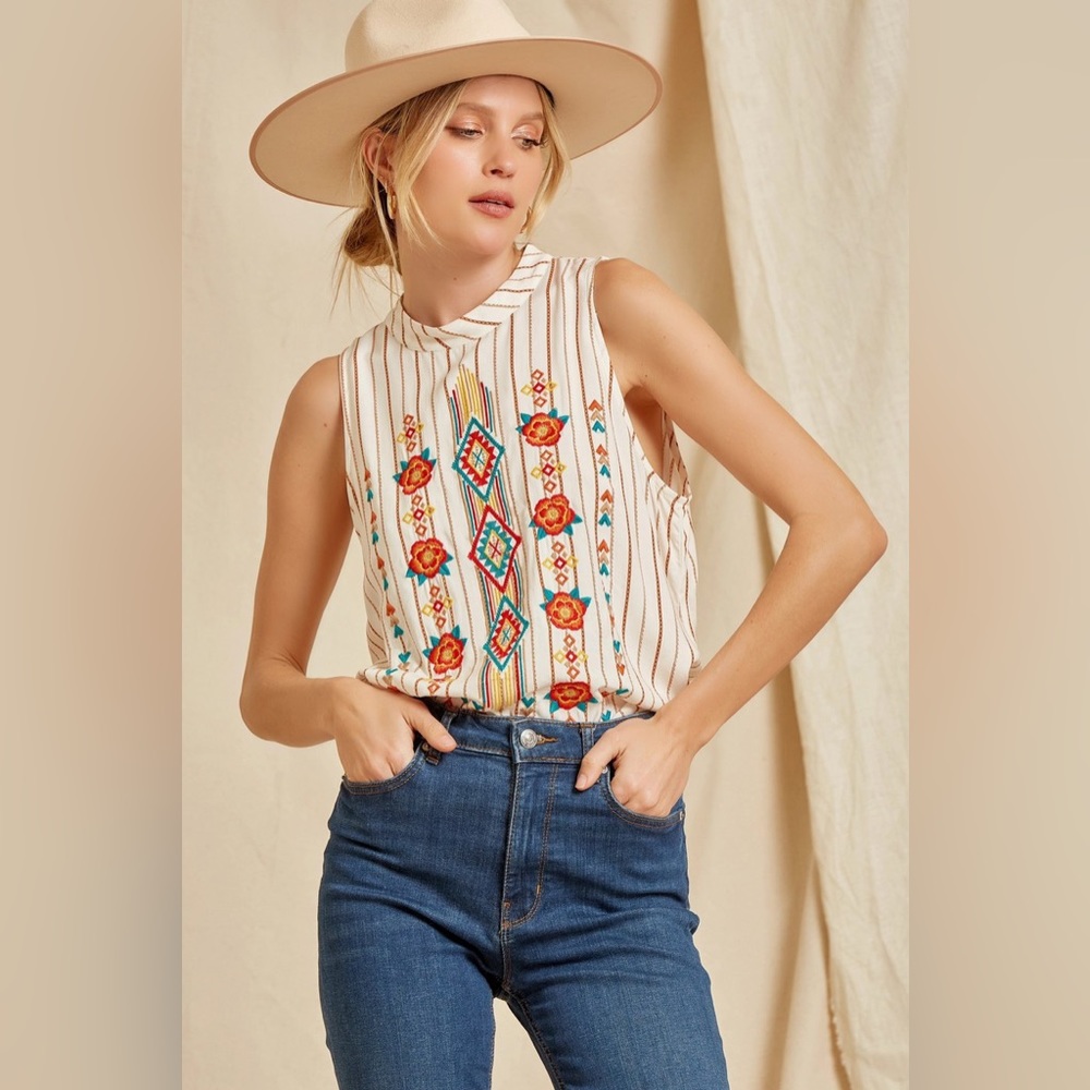 Santa Fe Woven Top